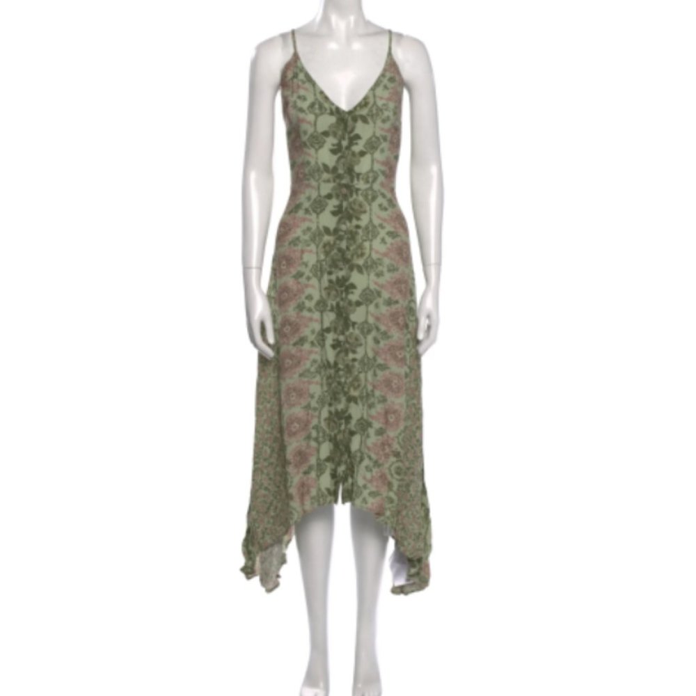 REFORMATION Floral Print Long Dress